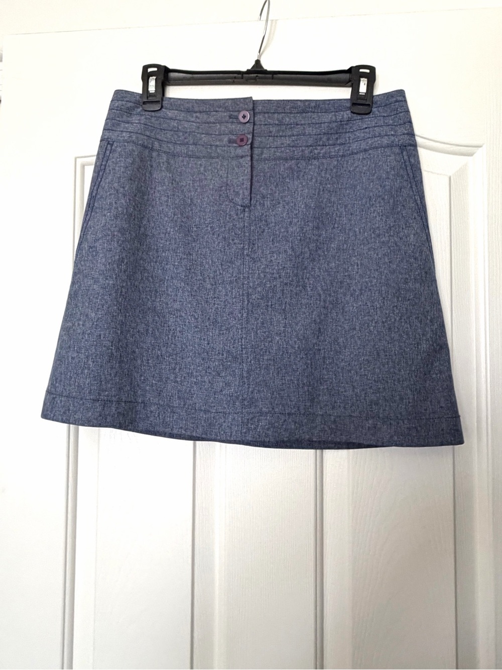 Cutter & Buck CB DryTec Heathered Blue Skort